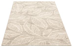 Moderní kusový koberec Ragolle Argentum 63687 7565 Listy rostlin béžový Rozměr: 200x290 cm