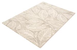 Moderní kusový koberec Ragolle Argentum 63687 7565 Listy rostlin béžový Rozměr: 200x290 cm