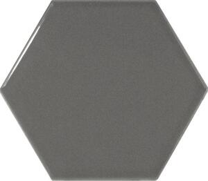 Dlažba Equipe Scale Hexagon Dark Grey 12,4x10,7