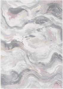 Moderní kusový koberec Ragolle Argentum 63717 6797 Abstraktní šedý Rozměr: 80x150 cm