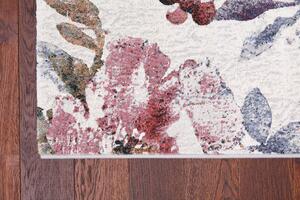 Moderní kusový koberec Ragolle Argentum 63720 6626 Květy krémový vícebarevný Rozměr: 133x195 cm