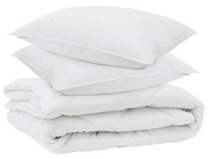 Přikrývka na všechny sezóny s polštářem 3 pcs Bílá Mikrovlákno