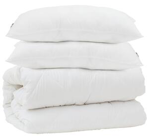 Sada přikrývek s polštářem 3 pcs Bílá Mikrovlákno a peří
