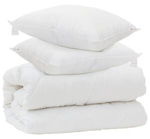 Duvet s polštáři s polštářem 3 pcs Bílá Mikrovlákno
