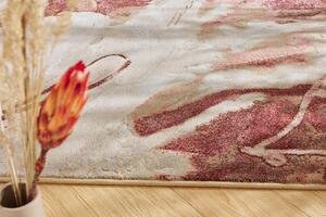 Moderní kusový koberec Ragolle Argentum 63529 7474 Abstraktní růžový krémový Rozměr: 160x230 cm