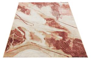 Moderní kusový koberec Ragolle Argentum 63529 7474 Abstraktní růžový krémový Rozměr: 160x230 cm