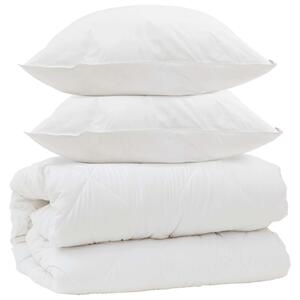 Duvet s polštáři s polštářem 3 pcs Bílá Mikrovlákno