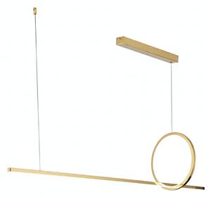TooLight Závěsný LED lustr LHJ111-CP C zlatý/teplá bílá