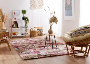 Moderní kusový koberec Ragolle Argentum 63578 7474 Luční květy růžový vícebarevný Rozměr: 133x195 cm