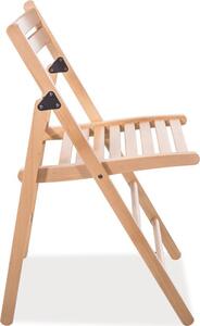 Casarredo Dřevěná skládací židle SMART II, tmavý ořech