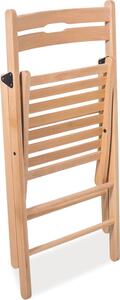 Casarredo Dřevěná skládací židle SMART II, bílá