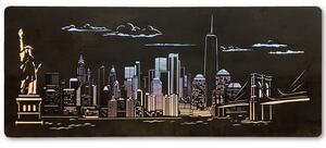 "New York" světelný obraz 120x50cm provedení povrchu: dub B