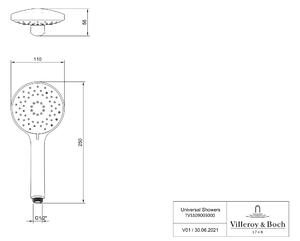 Villeroy & Boch Universal Showers sprchová hlavice chrom TVS10900300061