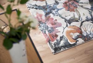Moderní kusový koberec Ragolle Argentum 63789 6626 Květy krémový vícebarevný Rozměr: 160x230 cm