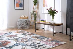 Moderní kusový koberec Ragolle Argentum 63789 6626 Květy krémový vícebarevný Rozměr: 160x230 cm