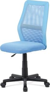 Autronic Dětská židle KA-V101 BLUE, modrá MESH, ekokůže/černý plast