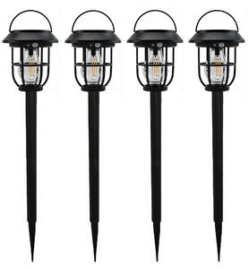 LEDsolar 3v1 venkovní lucerna se senzorem 4 ks, bezdrátové, iPRO, 1W, teplá barva