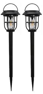 LEDsolar 3v1 venkovní lucerna se senzorem 2 ks, bezdrátové, iPRO, 1W, teplá barva