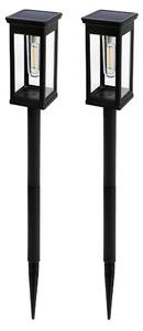 LEDsolar Tungsten hranaté na osvětlení cesty 2 ks, bezdrátové, iPRO, 1W, teplá barva