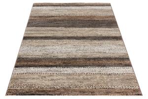 Moderní kusový koberec Ragolle Argentum 63786 6232 Pruhy béžový hnědý Rozměr: 200x290 cm