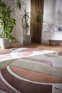 Moderní kusový koberec Ragolle Argentum 63772 6270 Geometrický růžový Rozměr: 160x230 cm