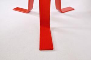 Majstrštych Odkládací stolek Zvonohlík - designový industriální nábytek Typ a sukovitost dřeva: Dub sukovitý/rustikální (0 Kč), Barva kovových nohou: Černá mat - RAL 9005 (0 Kč), Průměr stolu (cm): 70 (cm)