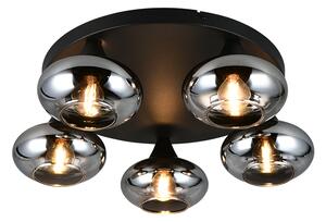Stropní svítidlo 5x E14 dymová IP20 TRIO Reality DIVINA R66645054