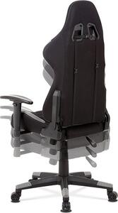 Autronic Kancelářská židle KA-V606 GREY, šedá látka, houpací mech, kříž plast