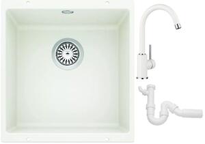 Sada granitový dřez Blanco Rotan 400-U 521334, kuchyňská baterie Blanco Mida 519418, 137267