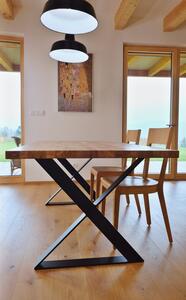 Majstrštych Jídelní stůl Dudek - designový industriální nábytek velikost stolu (D x Š): 180 x 80 (cm)