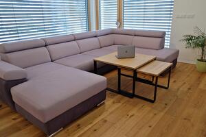 Konferenční stolky - set Budníček větší a menší Varianty velikostí stolů (D x Š x V): 50x50x45 a 65x65x50 (cm)