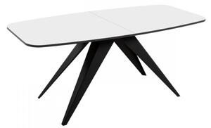 Jídelní stůl Gisuvo 160, Barva: černá / bílý mramor 5903211422164