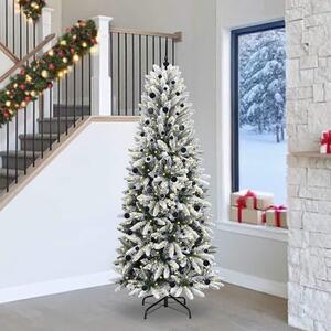 Umělý vánoční stromeček Bílá 240 cm PVC, plast, ocel a PE 3396070