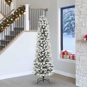 Umělý vánoční stromeček Bílá 240 cm PVC, kov a plast 3396132