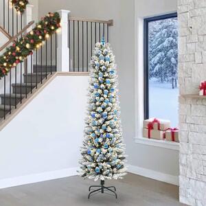 Umělý vánoční stromeček Bílá 240 cm PVC, kov a plast 3396136