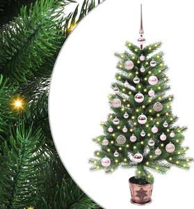 Vánoční stromeček s 150 LED diodami s stojanem Zelená 90 cm PE 3396302