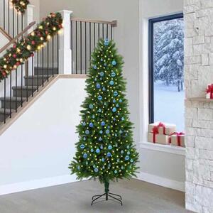 Vánoční stromeček s 300 LED diodami s stojanem Zelená 240 cm PE 3396356