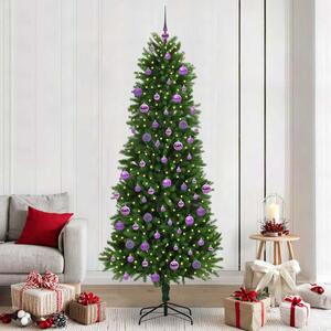 Vánoční stromeček s 300 LED diodami s stojanem Zelená 240 cm PE 3396355