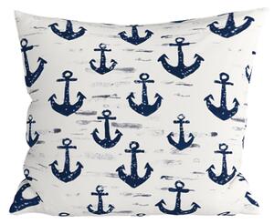Polybavlněný povlak na polštář NAVYSTA POLY 45x45 cm, modro-bílý
