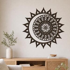 Dřevěná Solární mandala na zeď Zvolte barvu dekoru: Wenge | Zvolte rozměr Ø (cm): 60