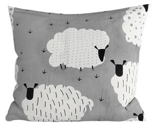 Polybavlněný povlak na polštář SHEEP POLY 45x45 cm, šedý