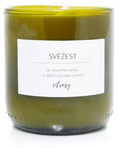 Bioplace Vonná svíčka ze sójového vosku Citrusy - SVĚŽEST (280g)