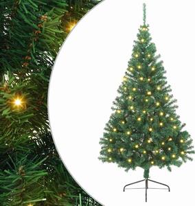 Umělý osvětlený vánoční stromeček Zelená 240 cm PVC 3397033