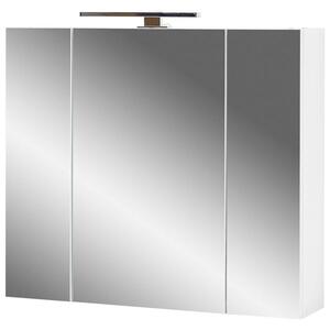 Koupelnová skříňka Morety se zrcadlem (76x71x23 cm, bílá)