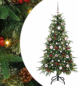 Umělý Skládací Vánoční Strom s stojanem Zelená 150 cm PE a PVC 3397408