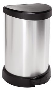 Curver odpadkový koš - stříbrný DECOBIN 15L
