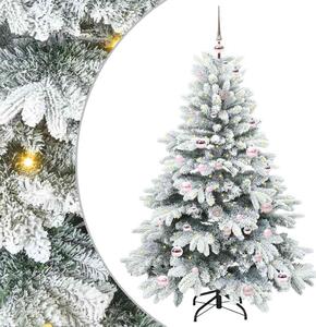 Umělý vánoční stromeček s 150 LED diodami Bílá 150 cm PE a PVC 3397603