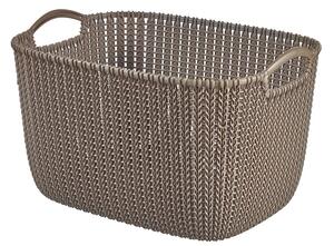 Curver KNIT košík - 19L - hnědý