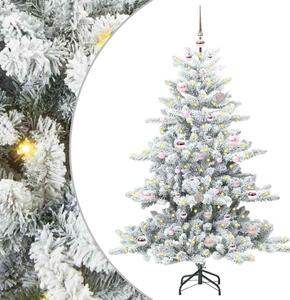 Umělý Skládací Vánoční Strom s stojanem Bílá 150 cm PVC a ocel 3397707