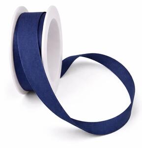 Stuha bavlněná CHANCE DARK BLUE tmavě modrá 15mm x 3,5m (4,30 Kč/m)